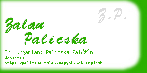 zalan palicska business card